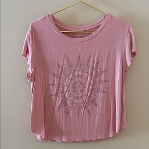 American Eagle Soft and Sexy Boxy Cropped Tee